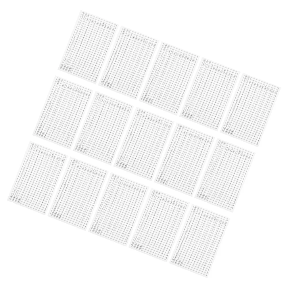15 Pcs Golf Scorecard Scorebook Coated Paper Portable Sheets Competition Record Notebook Golf Club Range Chart Mini Cards Player
15 Pcs Golf Scorecard Scorebook Coated Paper Portable Sheets Competition Record Notebook Golf Club Range Chart Mini Cards Player