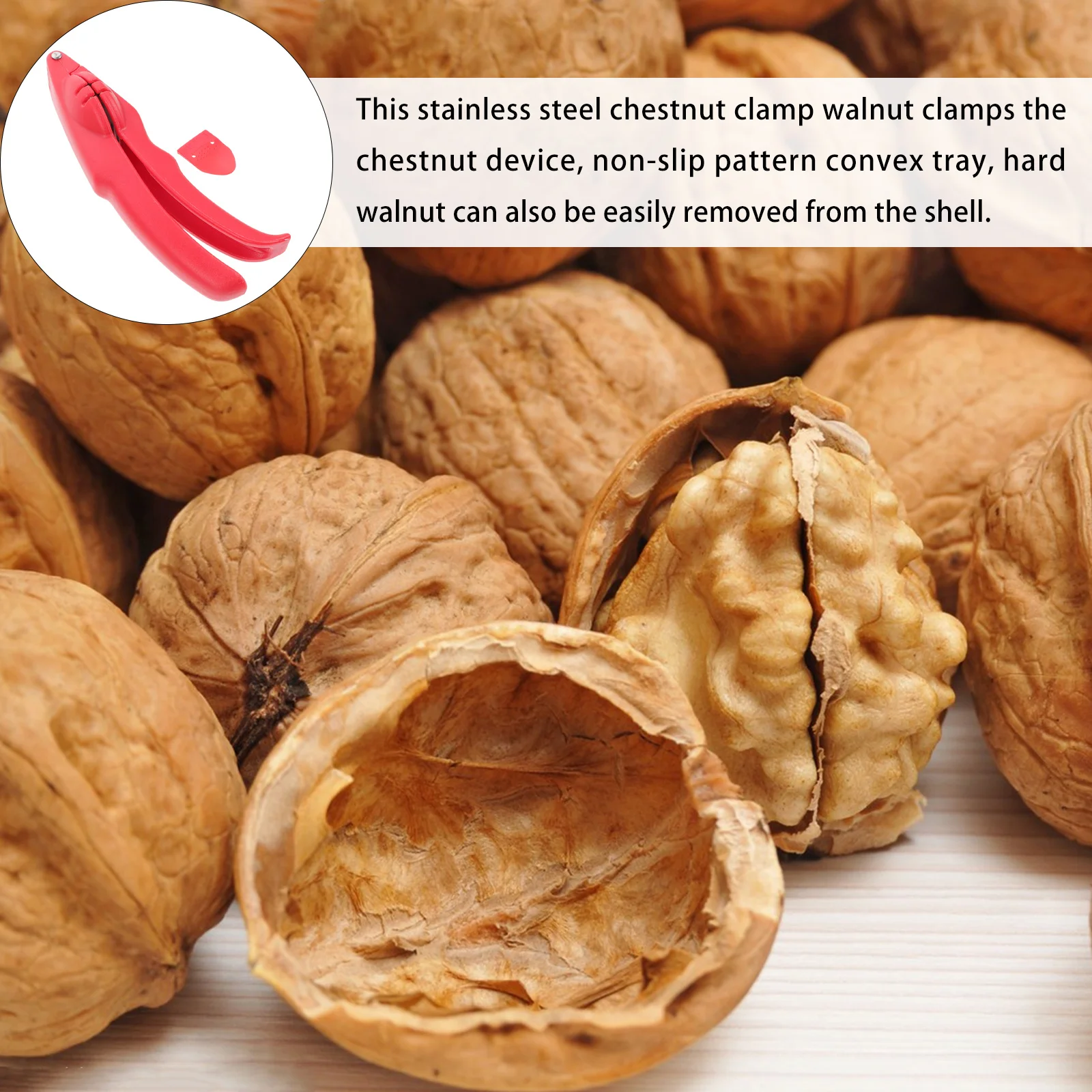 1Pcs Walnut Crackers Chestnut Clip Multi-Use Plastic Iron Nutcracker Kitchen Nut Opener Pecan Shell Cutter
1Pcs Walnut Crackers Chestnut Clip Multi-Use Plastic Iron Nutcracker Kitchen Nut Opener Pecan Shell Cutter