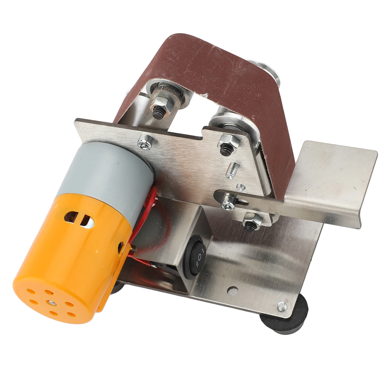 Mini Belt Sander Double Bearing Polishing Grinding Belt Machine Adjustable Angle Vertical Belt Sanding Machine for Home
Mini Belt Sander Double Bearing Polishing Grinding Belt Machine Adjustable Angle Vertical Belt Sanding Machine for Home