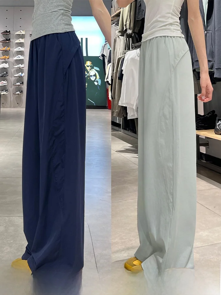 Quick Dry Casual Pants for Women Loose Wide Leg Workwear Trousers High Waist Straight Leg Commute Style Korean Version
Quick Dry Casual Pants for Women Loose Wide Leg Workwear Trousers High Waist Straight Leg Commute Style Korean Version
