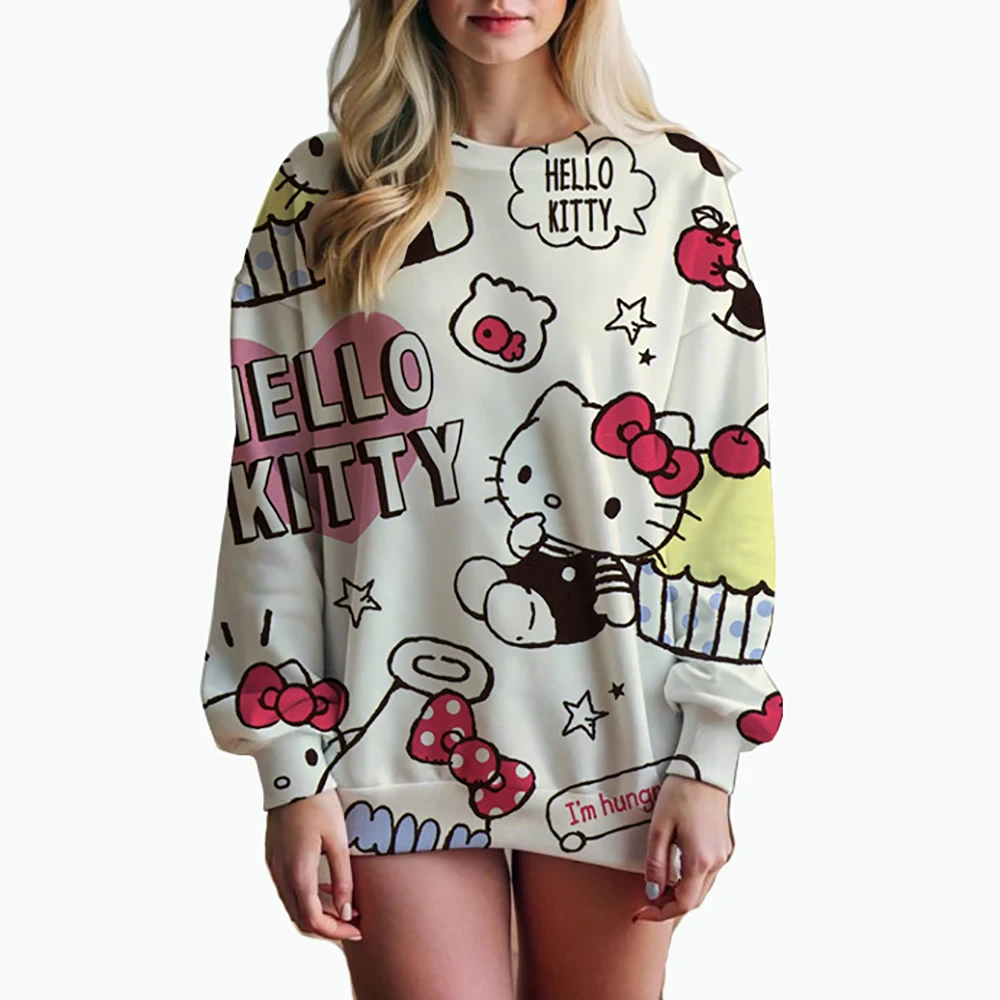 HELLO KITTY Streetwear Hoodies Fashion Women Sweatshirt Autumn Winter Long Sleeve Harajuku Hooded Sweater Cartoon sudadera mujer
HELLO KITTY Streetwear Hoodies Fashion Women Sweatshirt Autumn Winter Long Sleeve Harajuku Hooded Sweater Cartoon sudadera mujer