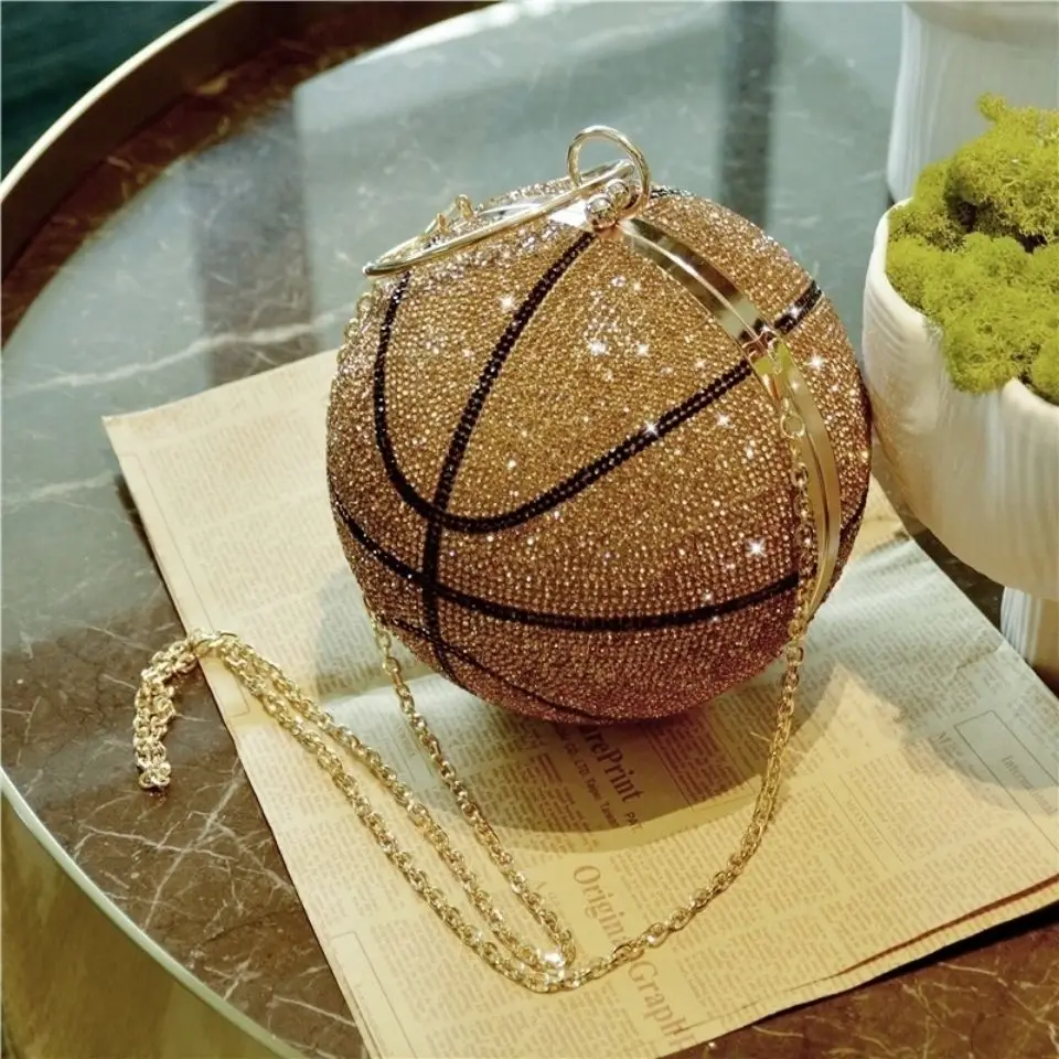 Football Diamond Dinner Three-dimensional Spherical Diamond Bag Banquet Clutch Chain Women's Light Luxury Style Evening Clutch
Football Diamond Dinner Three-dimensional Spherical Diamond Bag Banquet Clutch Chain Women's Light Luxury Style Evening Clutch