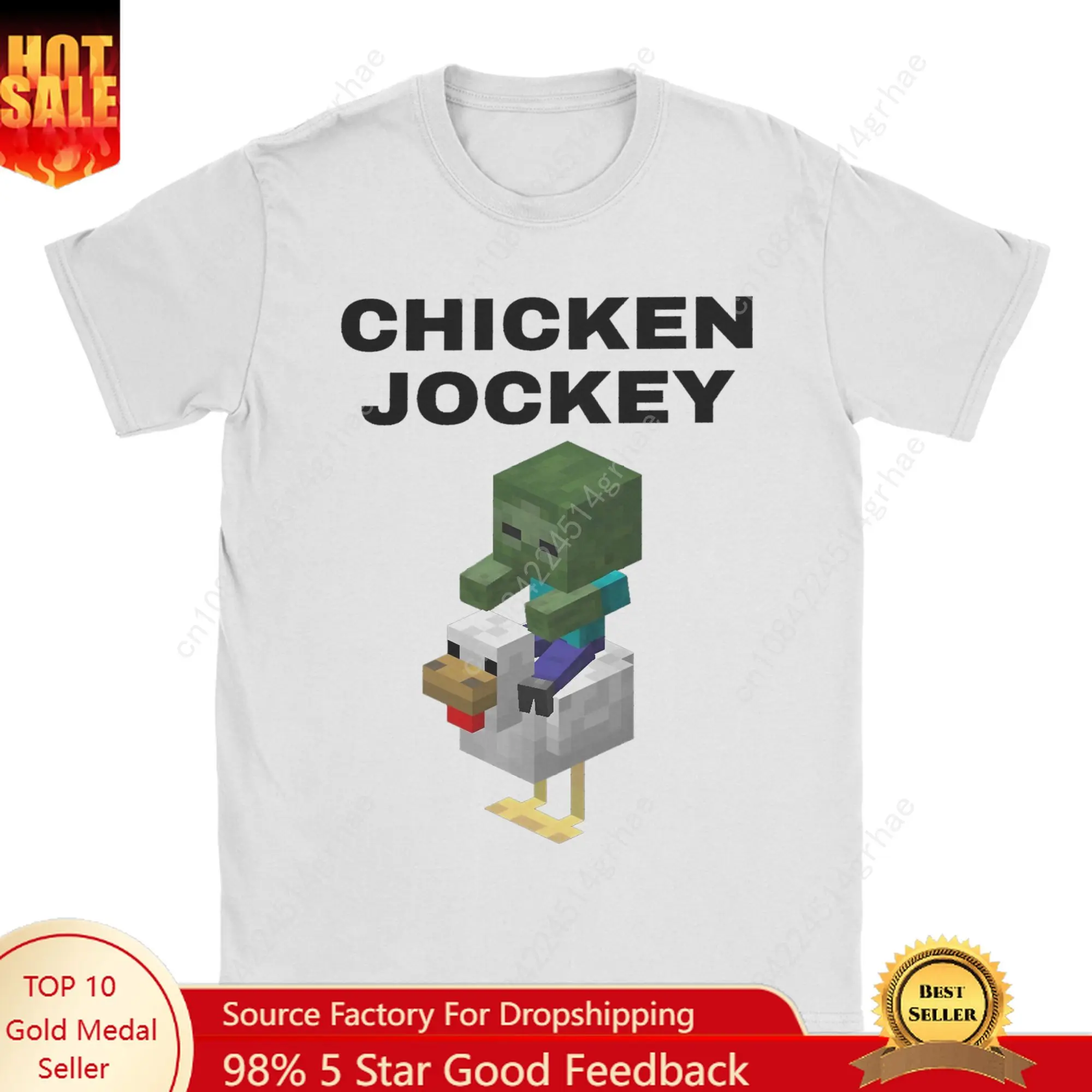 Chicken Jockey Zombie Pixel 2025 Pure Cotton T Shirt For Men Summer Movie Awesome T Shirts O-Neck Harajuku Tee Shirt Oversized
Chicken Jockey Zombie Pixel 2025 Pure Cotton T Shirt For Men Summer Movie Awesome T Shirts O-Neck Harajuku Tee Shirt Oversized