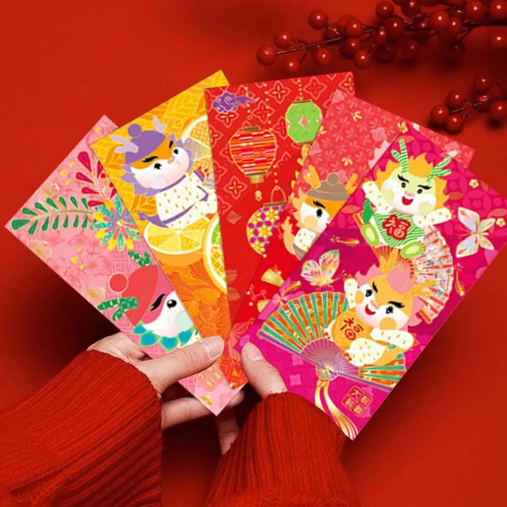 6Pcs/set DIY Card Packing Chinese Dragon Red Envelope Money Packing Bag Chinese New Year Decorations Lucky Money Pocket
6Pcs/set DIY Card Packing Chinese Dragon Red Envelope Money Packing Bag Chinese New Year Decorations Lucky Money Pocket
