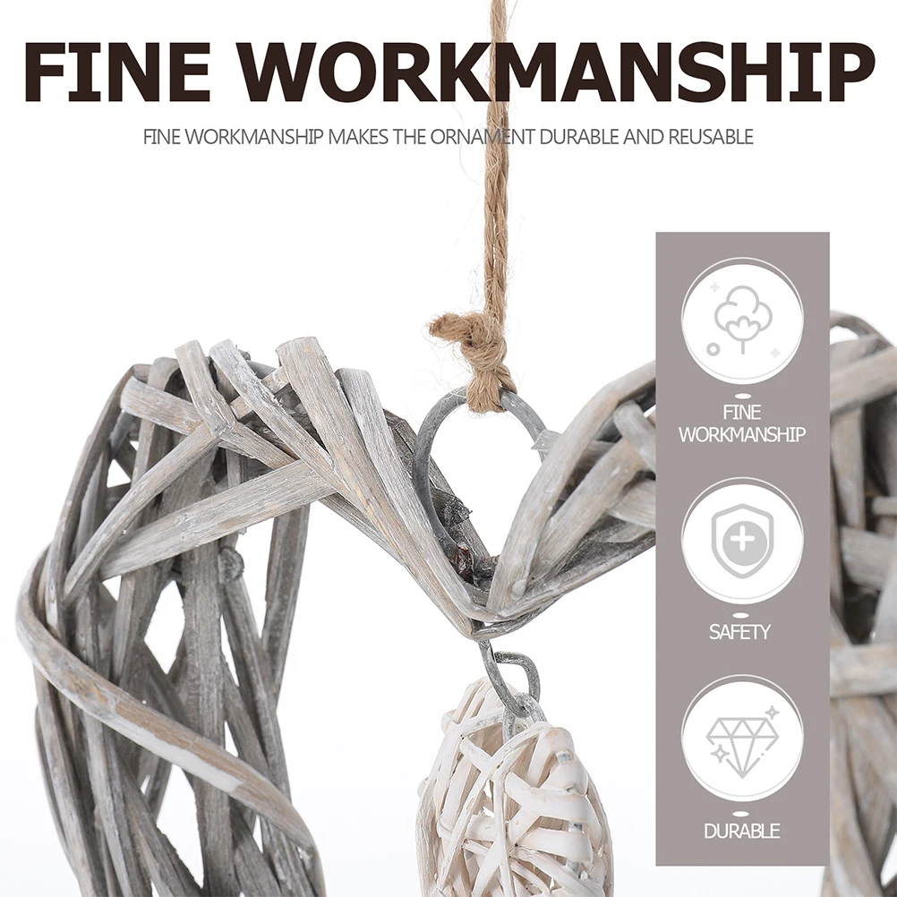 3pcs Heart Shaped Pendant Wreaths Wall Hanging Home Decor Rattan Wicker Craft Hemp Rope Bedroom Kitchen Kids Room
3pcs Heart Shaped Pendant Wreaths Wall Hanging Home Decor Rattan Wicker Craft Hemp Rope Bedroom Kitchen Kids Room