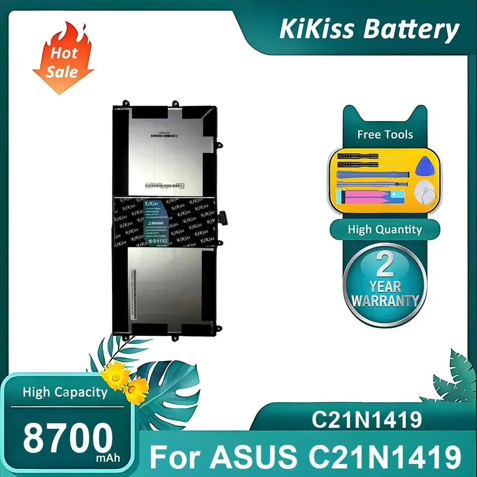 Brand New Laptop Battery For ASUS C21N1419,C21N1419,8700mAh
Brand New Laptop Battery For ASUS C21N1419,C21N1419,8700mAh