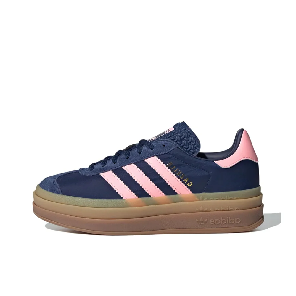 Adidas Originals Gazelle Bold Women Dark Blue Pink Fashion Classic Height Increase Anti-slip German Training Board Shoes IG4390
Adidas Originals Gazelle Bold Women Dark Blue Pink Fashion Classic Height Increase Anti-slip German Training Board Shoes IG4390