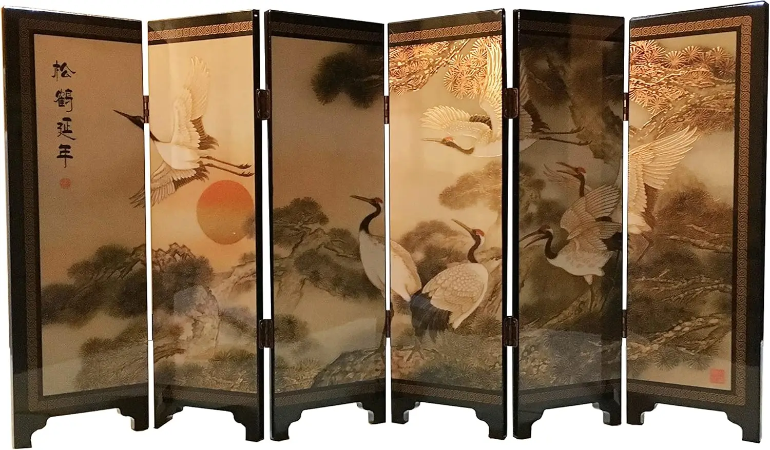 Decorations for The Home, 6 Panel Divider, Mini Folding Screen, Chinese Lacquerware, Mini Desktop Folding Screen, Feng S
Decorations for The Home, 6 Panel Divider, Mini Folding Screen, Chinese Lacquerware, Mini Desktop Folding Screen, Feng S