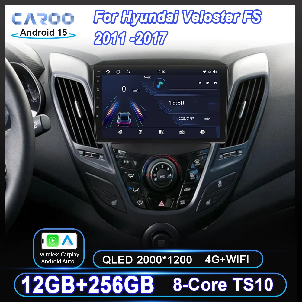 Car Android 15 For Hyundai Veloster FS 2011 -2017 Auto Radio Stereo Multimedia Player GPS Navigation Carplay QLED Touch Screen
Car Android 15 For Hyundai Veloster FS 2011 -2017 Auto Radio Stereo Multimedia Player GPS Navigation Carplay QLED Touch Screen