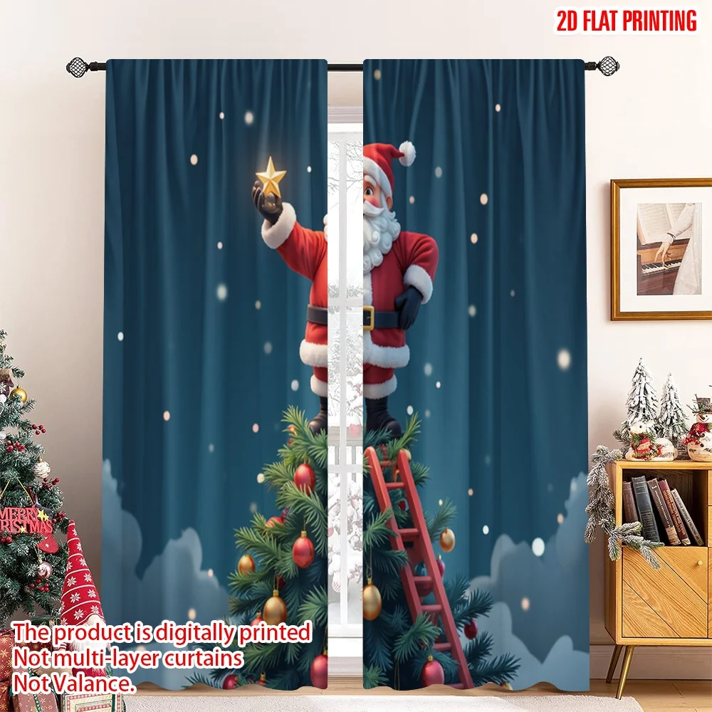 2pcs 2D flat printing Christmas Party Curtain Santa Star Ladder Tree Polyester Fabric Without Electricity Birthday Party for
2pcs 2D flat printing Christmas Party Curtain Santa Star Ladder Tree Polyester Fabric Without Electricity Birthday Party for