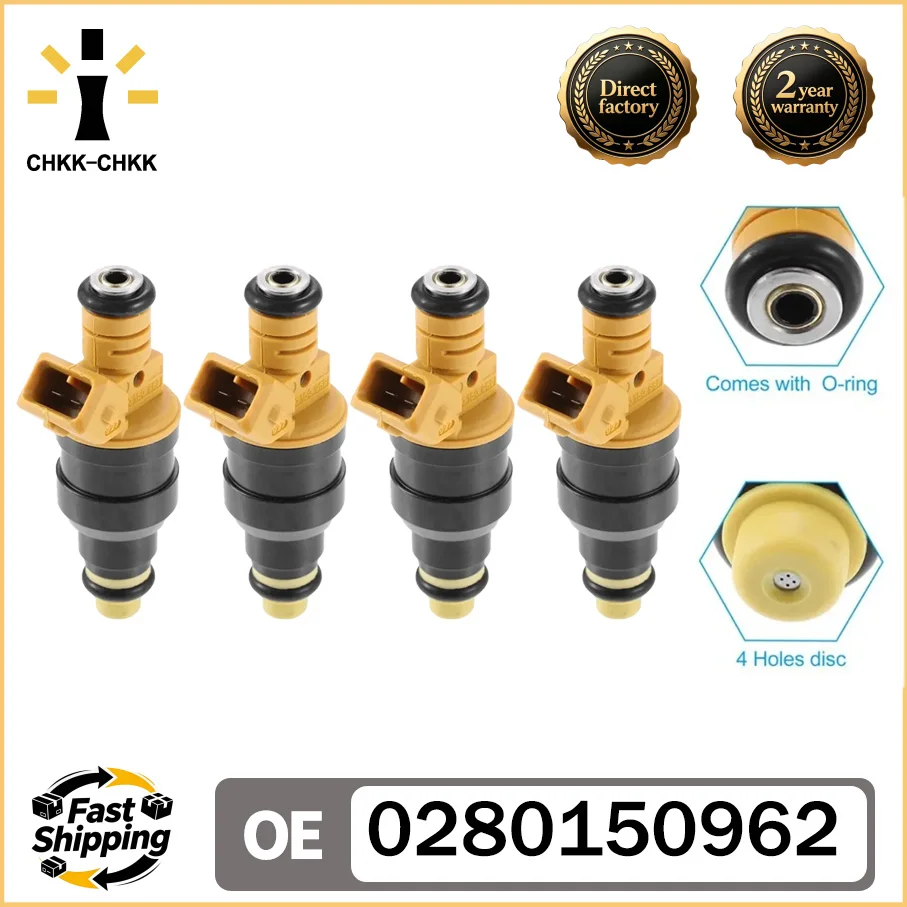4PCS High Quality Fuel Injector Nozzle 0280150962 for VW Opel Omega SENATOR Ford Chevrolet
4PCS High Quality Fuel Injector Nozzle 0280150962 for VW Opel Omega SENATOR Ford Chevrolet