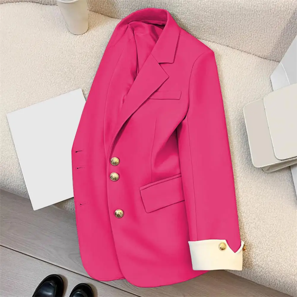 Fashion Women's Blazer Office Lady Long Sleeve Single-breasted Mid-length Casual Coat Ladies Outerwear Stylish Top
Fashion Women's Blazer Office Lady Long Sleeve Single-breasted Mid-length Casual Coat Ladies Outerwear Stylish Top