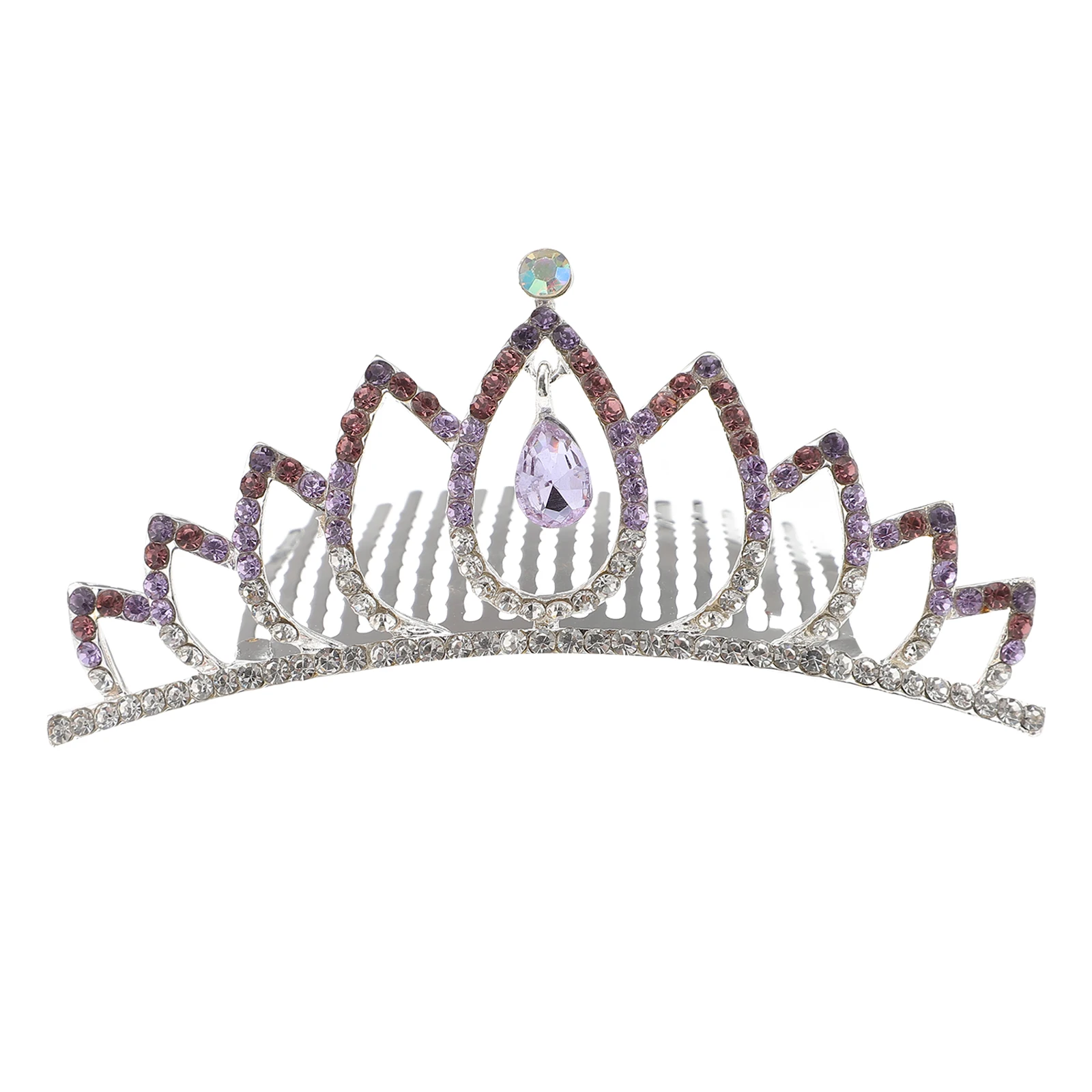 Rhinestone Crown Decoration Women Tiara Clip Bridal Wedding Lavender Comb Durable Stylish Party DIY Decor Bride Headpiece Alloy
Rhinestone Crown Decoration Women Tiara Clip Bridal Wedding Lavender Comb Durable Stylish Party DIY Decor Bride Headpiece Alloy