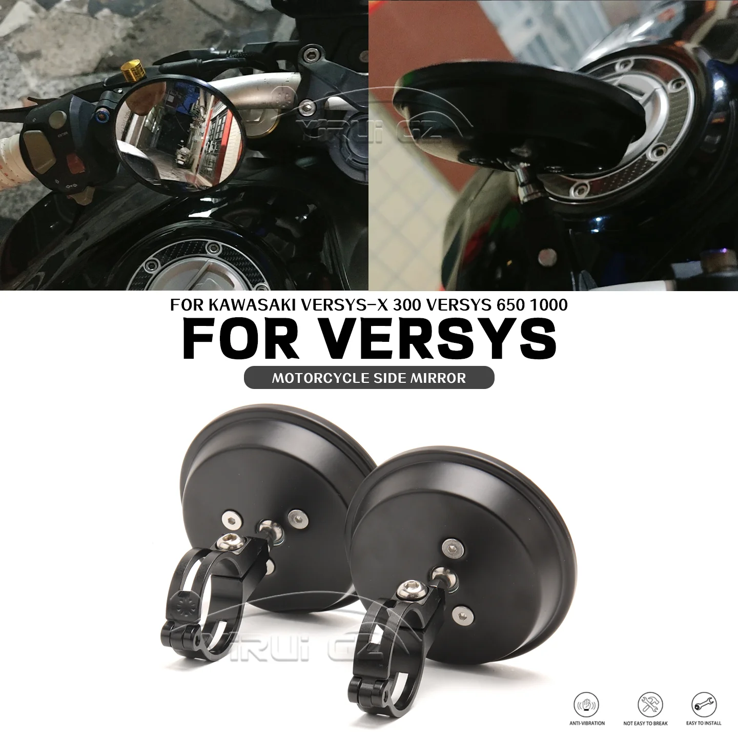 Motorcycle Blind Spot Auxiliar Retrovisor For Kawasaki VERSYS-X300 Espelho Convexo Espelhos de grande angularpara VERSYS650 1000
Motorcycle Blind Spot Auxiliar Retrovisor For Kawasaki VERSYS-X300 Espelho Convexo Espelhos de grande angularpara VERSYS650 1000