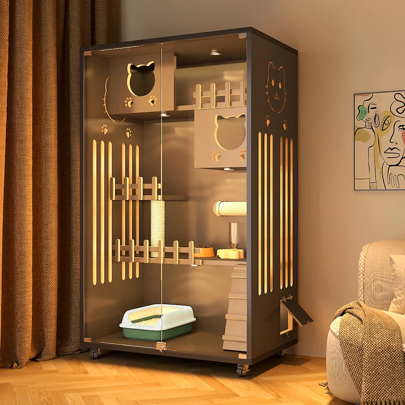 Luxury cat villa insulation solid wood household cat cabinet waterproof cat litter cat house large space cat house cat cabinet
Luxury cat villa insulation solid wood household cat cabinet waterproof cat litter cat house large space cat house cat cabinet