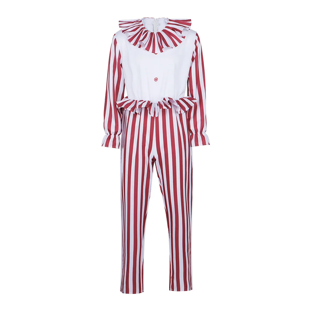 Red Striped Jester Onesie Cosplay Costume Halloween Performance Stage Outfit Field of Wheat Clown Suit Women's Ethnic Wear
Red Striped Jester Onesie Cosplay Costume Halloween Performance Stage Outfit Field of Wheat Clown Suit Women's Ethnic Wear