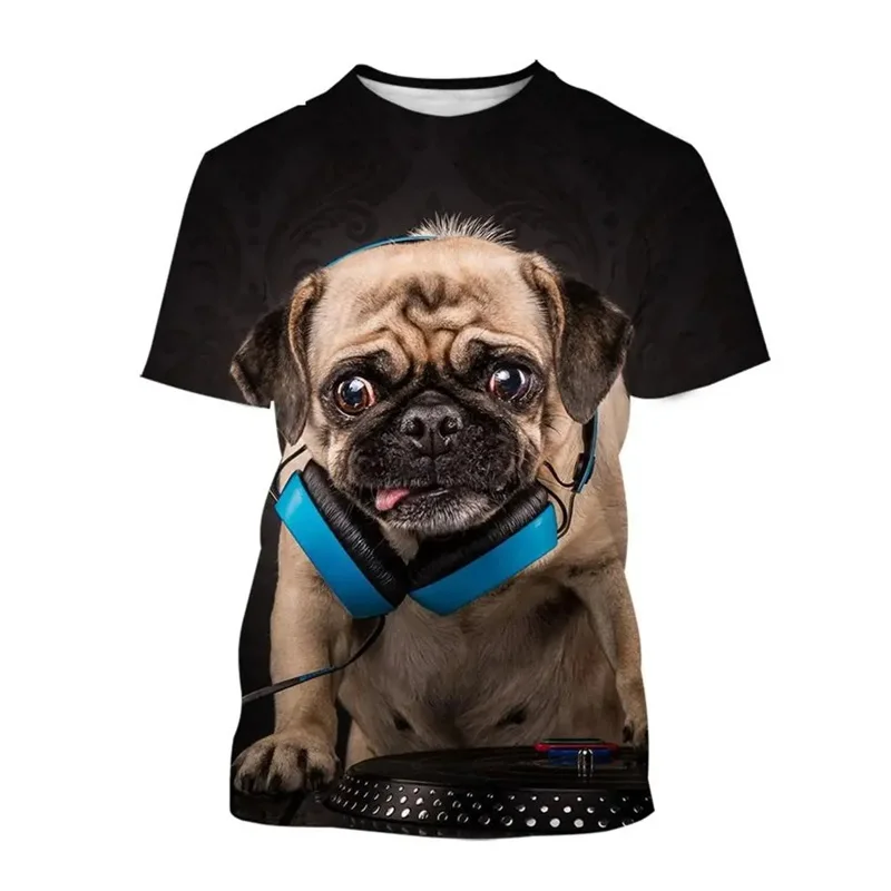 Cute Animal Pet Dog Tshirt For Men 3D Printed Funny Pug Graphic Tees Top Plus Size Short Sleeve T-shirt Homme Streetwear
Cute Animal Pet Dog Tshirt For Men 3D Printed Funny Pug Graphic Tees Top Plus Size Short Sleeve T-shirt Homme Streetwear
