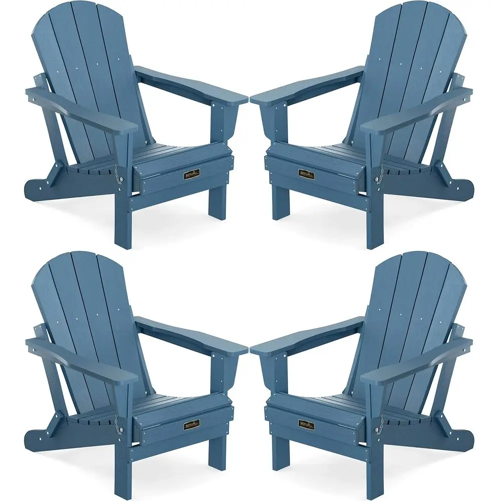 Foldable Adirondack Chair Set of 4 for Patio Garden Outdoors Fire PitOcean Blue
Foldable Adirondack Chair Set of 4 for Patio Garden Outdoors Fire PitOcean Blue