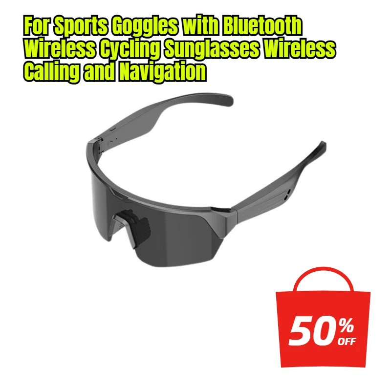 For Sports Goggles with Bluetooth Wireless Cycling Sunglasses Wireless Calling and Navigation
For Sports Goggles with Bluetooth Wireless Cycling Sunglasses Wireless Calling and Navigation