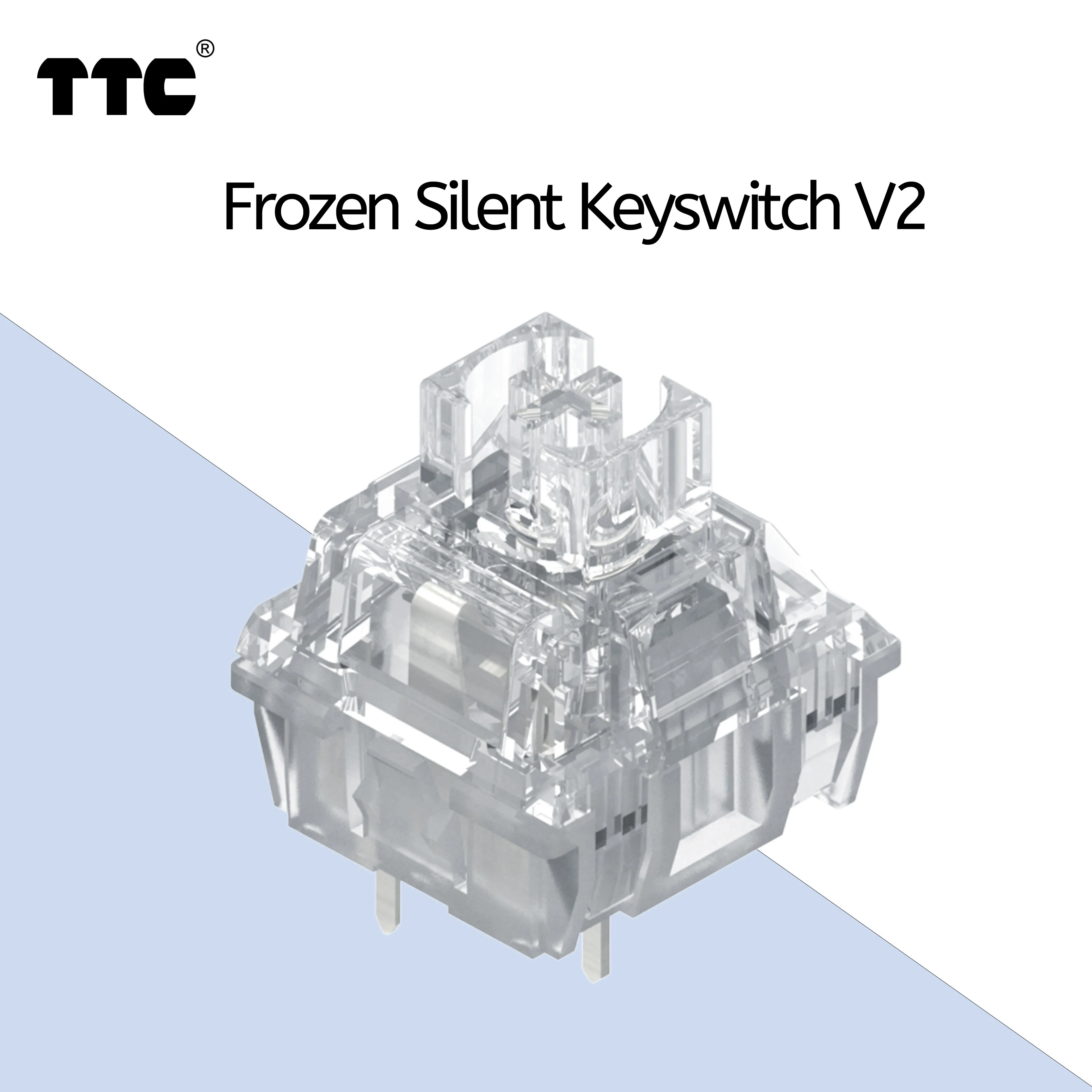 TTC Frozen Silent Switch V2 Factory Pre-lubed 39g Mute Linear Transparent Mechanical Keyboard Switch
TTC Frozen Silent Switch V2 Factory Pre-lubed 39g Mute Linear Transparent Mechanical Keyboard Switch