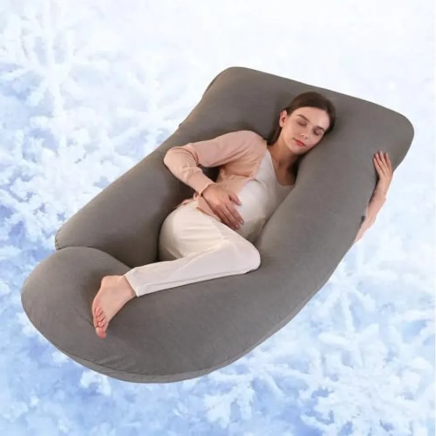 Pregnancy Pillow Full Body Maternity Pillow 57 inch with Removable Washable Cover - Sleep Support for Legs Back Neck Shoulder H
Pregnancy Pillow Full Body Maternity Pillow 57 inch with Removable Washable Cover - Sleep Support for Legs Back Neck Shoulder H