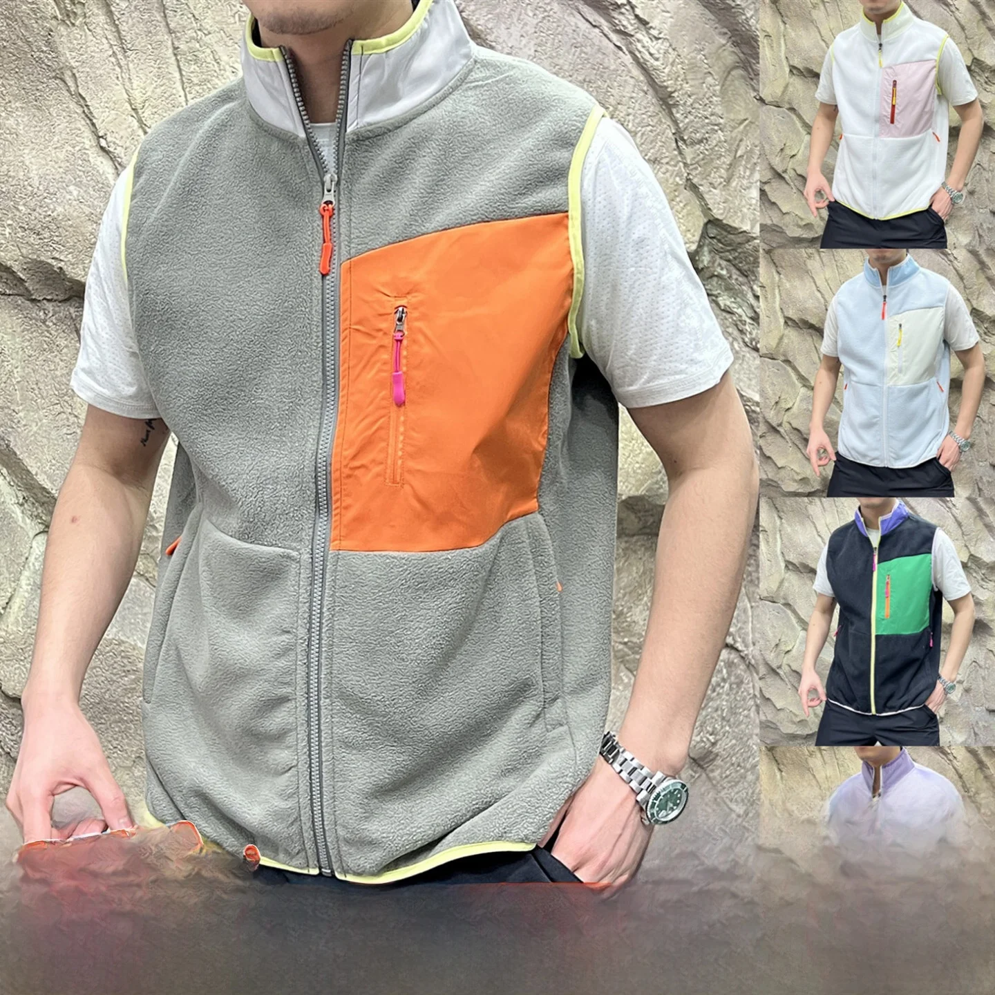 3D цветной Blo ket Fce жилет с воротником-стойкой, внутренняя одежда, подставка на молнии, цвет, повседневная молодежная мода
3D цветной Blo ket Fce жилет с воротником-стойкой, внутренняя одежда, подставка на молнии, цвет, повседневная молодежная мода