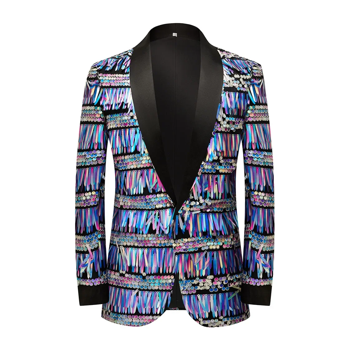 Vintage Colorful Tassel Sequin Suit Jacket Men Slim Fit One Button Tuxedo Blazer Fashion Men Party Nightclub Stage Costume Homme
Vintage Colorful Tassel Sequin Suit Jacket Men Slim Fit One Button Tuxedo Blazer Fashion Men Party Nightclub Stage Costume Homme