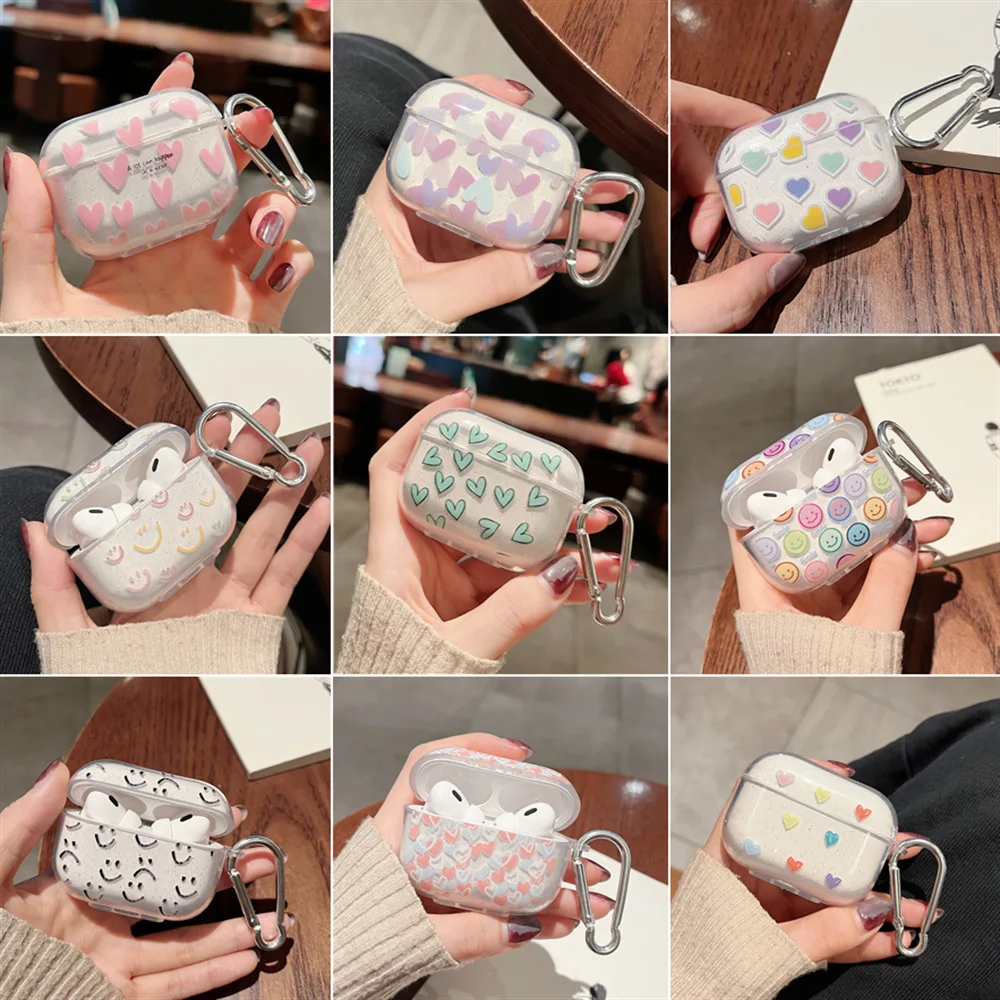 Sparkling Pink Love Protective Case Cover for Airpods Pro2 Earphone Case for Apple 1/2 New 3rd Transparent Earphone Accessories
Sparkling Pink Love Protective Case Cover for Airpods Pro2 Earphone Case for Apple 1/2 New 3rd Transparent Earphone Accessories