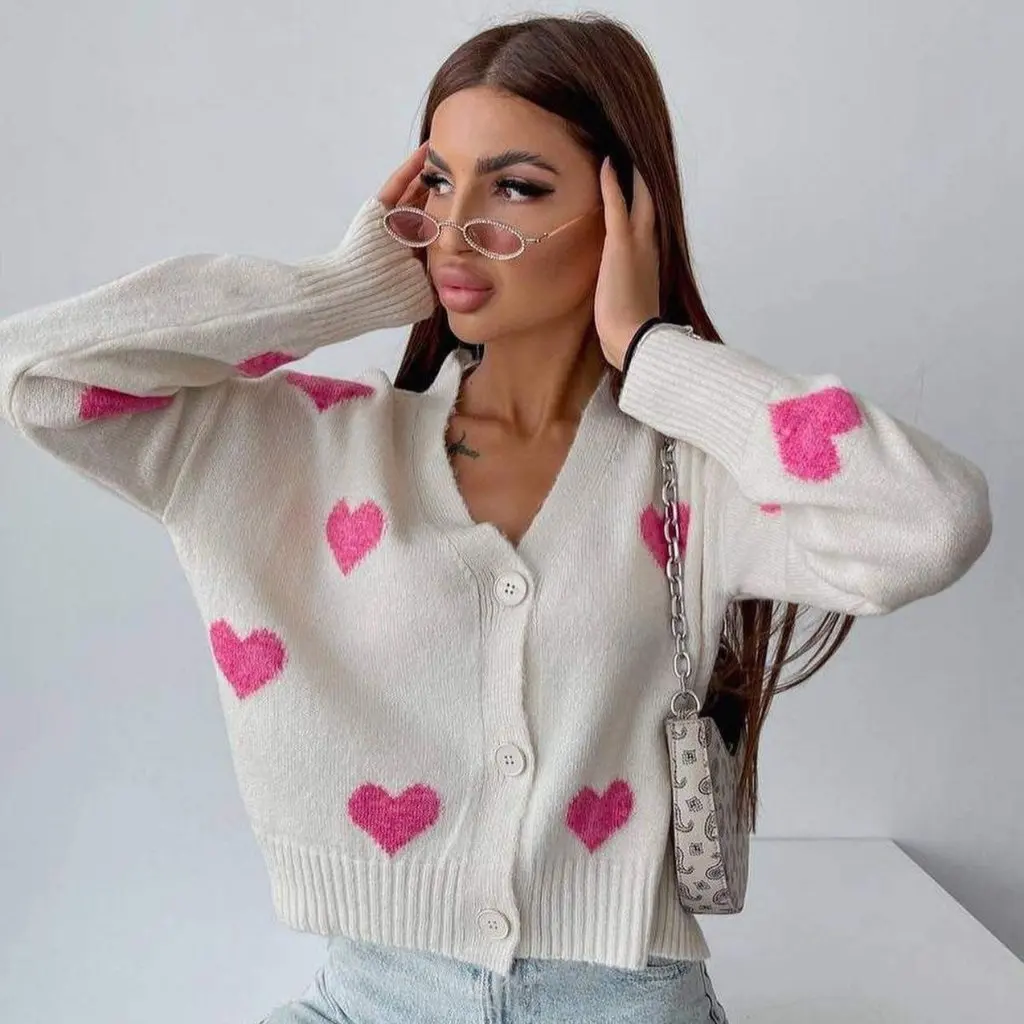 Women's Long-Sleeved Embroidered Cardigan European And American Style Autumn Casual Loose Knitted Sweater Jacket All-match Top
Women's Long-Sleeved Embroidered Cardigan European And American Style Autumn Casual Loose Knitted Sweater Jacket All-match Top
