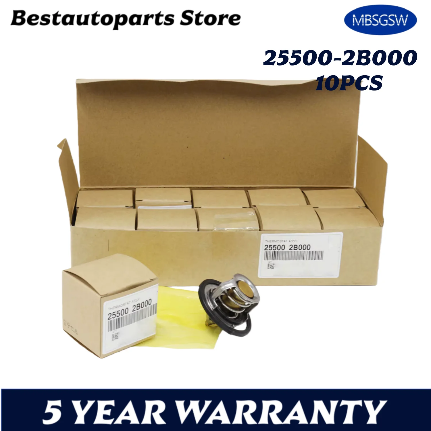 10Pcs Thermostat 255002B000 FOR HYUNDAI ACCENT VELOSTER i30 Elantra FOR KIA Picanto Cerato Rio Forte 25500 2B000 25500-2B000
10Pcs Thermostat 255002B000 FOR HYUNDAI ACCENT VELOSTER i30 Elantra FOR KIA Picanto Cerato Rio Forte 25500 2B000 25500-2B000