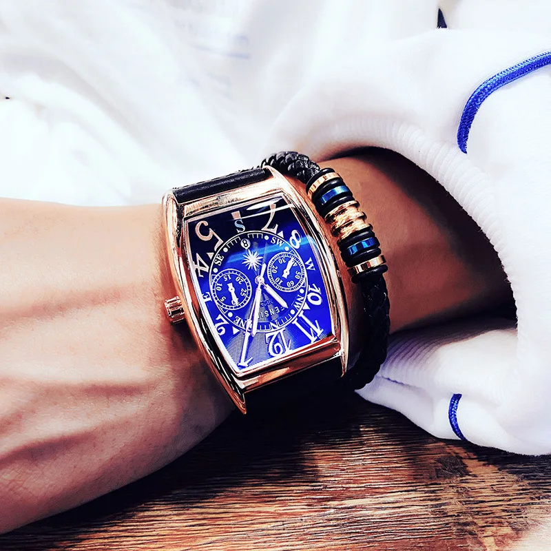 Personality Tonneau Quartz Watch Men Men's Decorative Dial Hot Selling Unique AAA Watch Creative Watch Wine Barrel Shaped Clcok
Personality Tonneau Quartz Watch Men Men's Decorative Dial Hot Selling Unique AAA Watch Creative Watch Wine Barrel Shaped Clcok