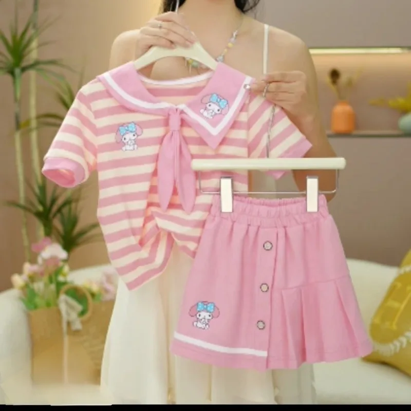 My Melody Anime Kawaii Sanrio Ins Fashion Summer Jk Uniform Shirt Skirt Clothes Cute Baby Clothes Two-piece Set Gifts for Girls
My Melody Anime Kawaii Sanrio Ins Fashion Summer Jk Uniform Shirt Skirt Clothes Cute Baby Clothes Two-piece Set Gifts for Girls