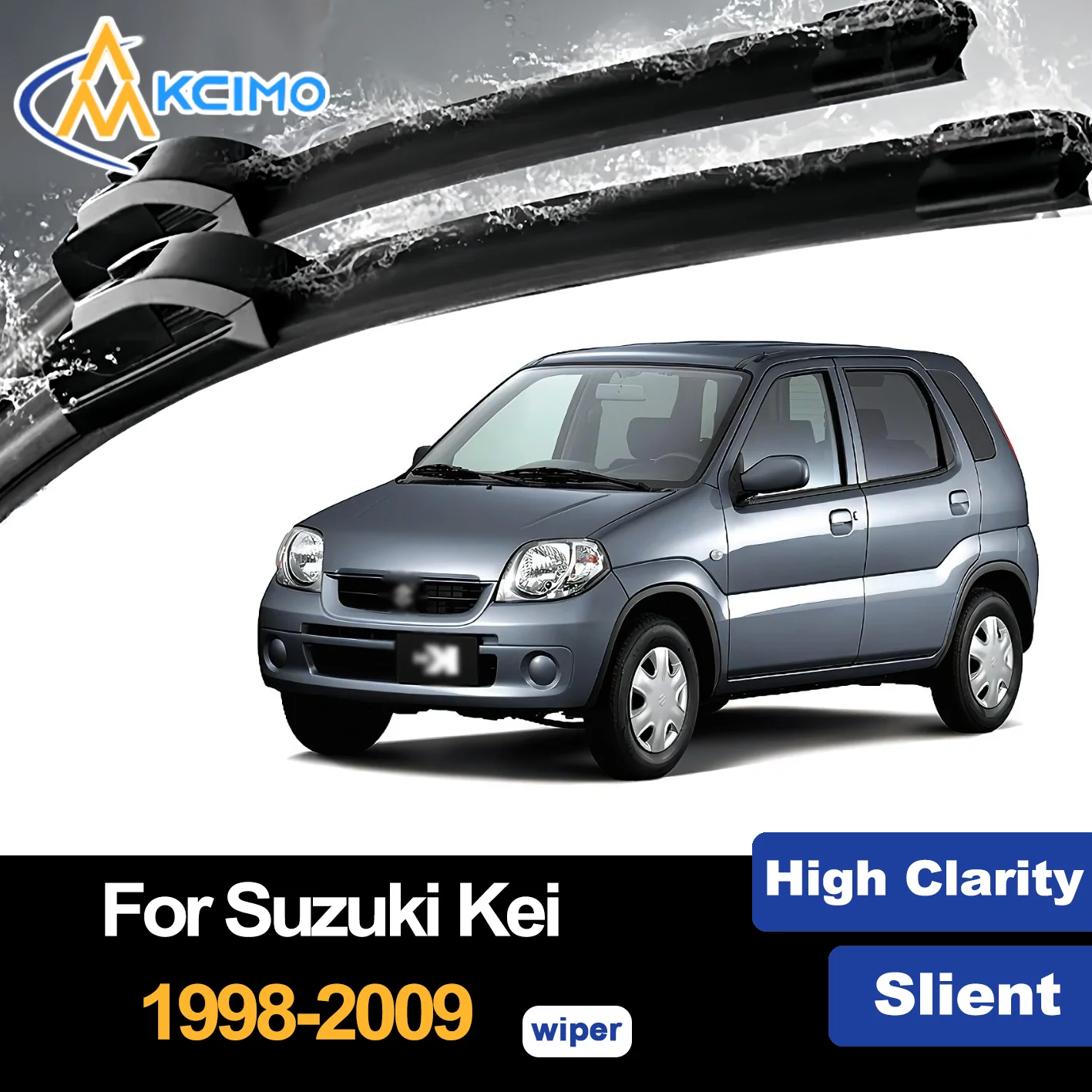 Front Wiper Blades for Suzuki Kei HN11S HN12 HN21S HN22S 1998–2009 Premium Car Windscreen Windshield Window Wiper Accessories 
Front Wiper Blades for Suzuki Kei HN11S HN12 HN21S HN22S 1998–2009 Premium Car Windscreen Windshield Window Wiper Accessories