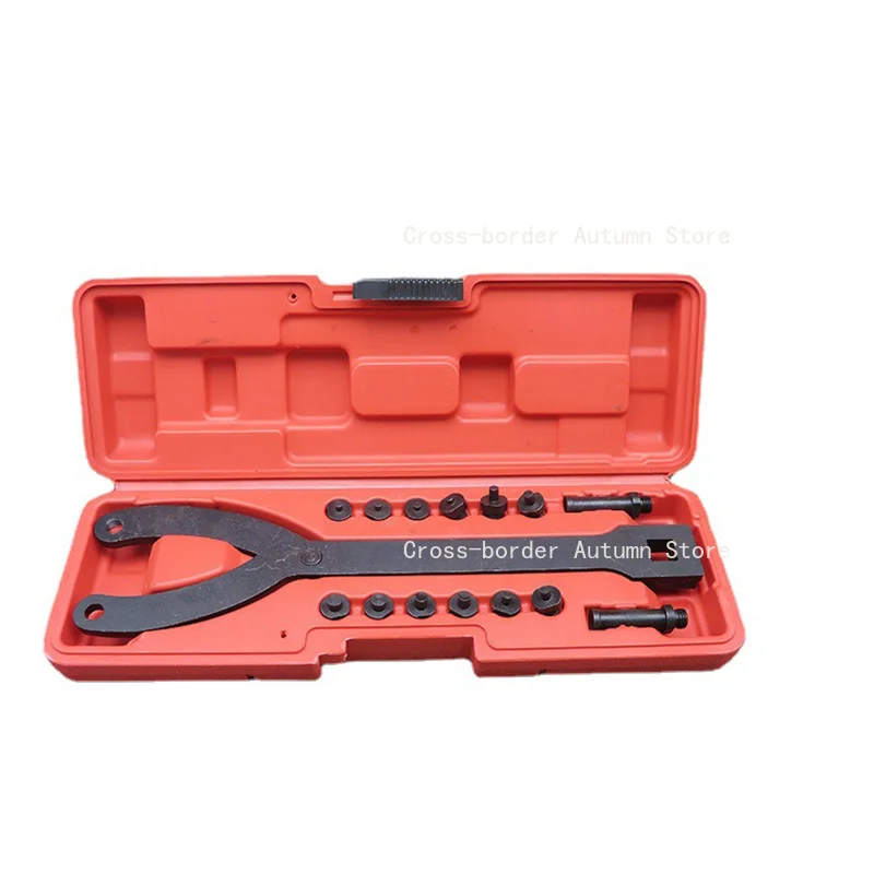 15Pcs 1/2" Adjustable Pin Spanner Wrench Camshaft Pulley Puller Remover Tool Kit
15Pcs 1/2" Adjustable Pin Spanner Wrench Camshaft Pulley Puller Remover Tool Kit
