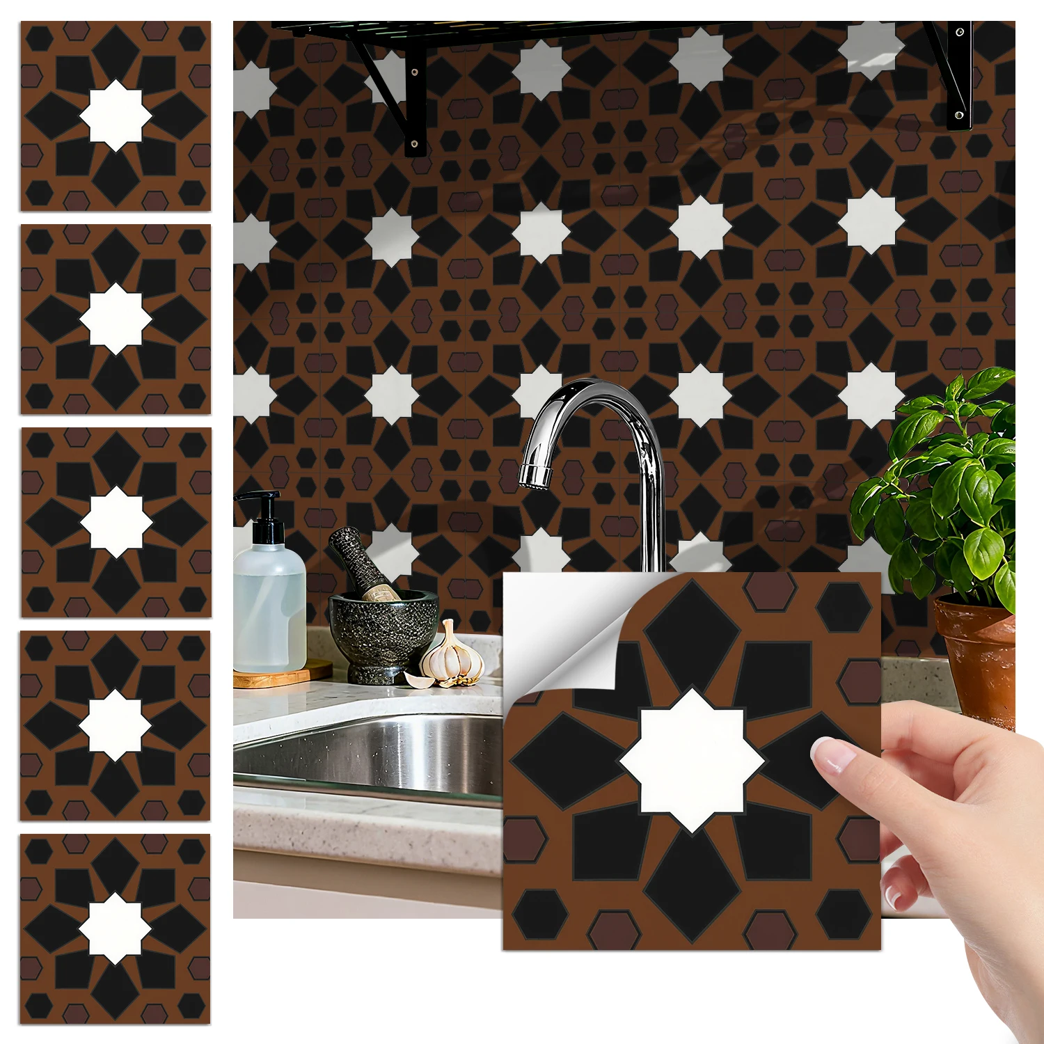 36 pieces of minimalist floral tile stickers, self-adhesive wall stickers, waterproof kitchen, bathroom and home decoration
36 pieces of minimalist floral tile stickers, self-adhesive wall stickers, waterproof kitchen, bathroom and home decoration