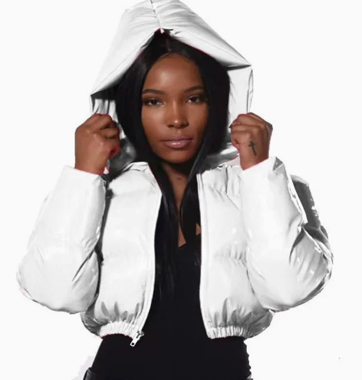 Trendy Bright Pink PU Puffer Jacket Women Winter Warm Cropped Bubble Coat Shiny Leather Parka Down Zipper Outerwear
Trendy Bright Pink PU Puffer Jacket Women Winter Warm Cropped Bubble Coat Shiny Leather Parka Down Zipper Outerwear