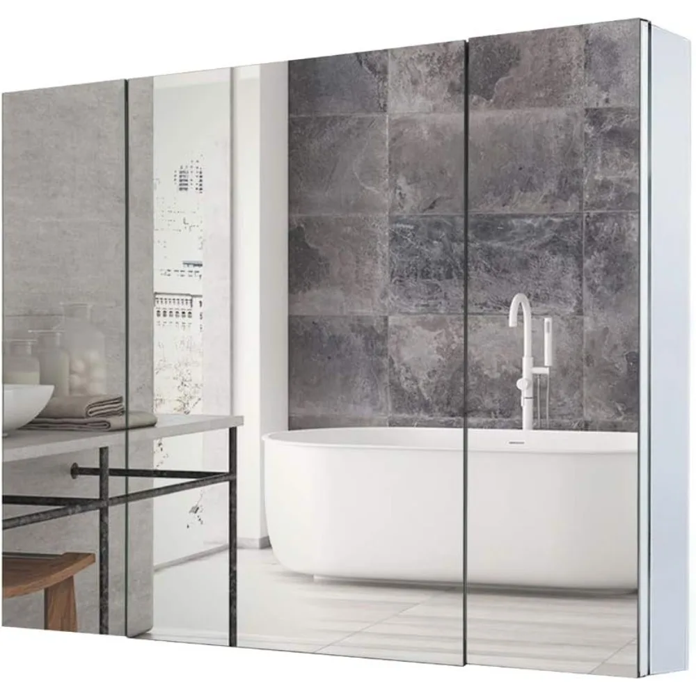 36 Inch X 26 Inch Aluminum Bathroom Medicine Cabinet Waterproof and Rust-Resist Double Doors Medicine Cabinet With Mirror Home
36 Inch X 26 Inch Aluminum Bathroom Medicine Cabinet Waterproof and Rust-Resist Double Doors Medicine Cabinet With Mirror Home