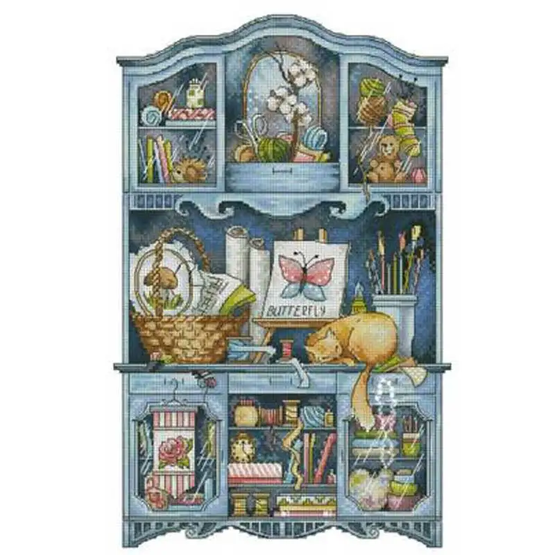 top Blue handmade small cabinet Counted Cross Stitch 11CT 14CT 18CT DIY Chinese Cross Stitch Kit Embroidery Needlework Sets
top Blue handmade small cabinet Counted Cross Stitch 11CT 14CT 18CT DIY Chinese Cross Stitch Kit Embroidery Needlework Sets