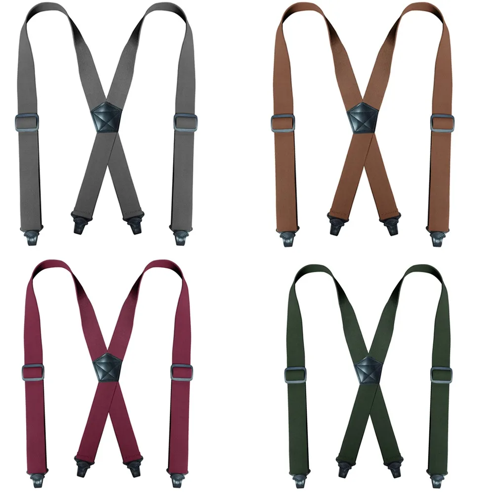 Heavy Duty Big and Tall Suspenders for Men Work 3.8cm Wide X-Shaped 4 Strong Plastic Clips Adjustable Elastic Trouser Braces
Heavy Duty Big and Tall Suspenders for Men Work 3.8cm Wide X-Shaped 4 Strong Plastic Clips Adjustable Elastic Trouser Braces