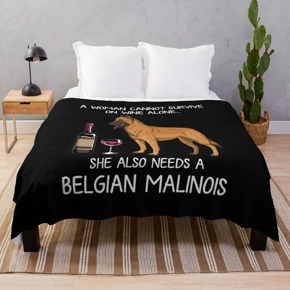 Belgian Malinois and wine Funny dog Throw Blanket Wrinkle Resistant Lightweight Blanket
Belgian Malinois and wine Funny dog Throw Blanket Wrinkle Resistant Lightweight Blanket