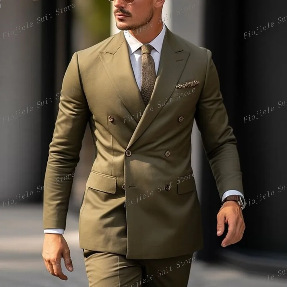 New Army Green Men Tuxedos Business Suit Groom Groomsman Prom Wedding Party Formal 2 Piece Set Jacket And Pants
New Army Green Men Tuxedos Business Suit Groom Groomsman Prom Wedding Party Formal 2 Piece Set Jacket And Pants