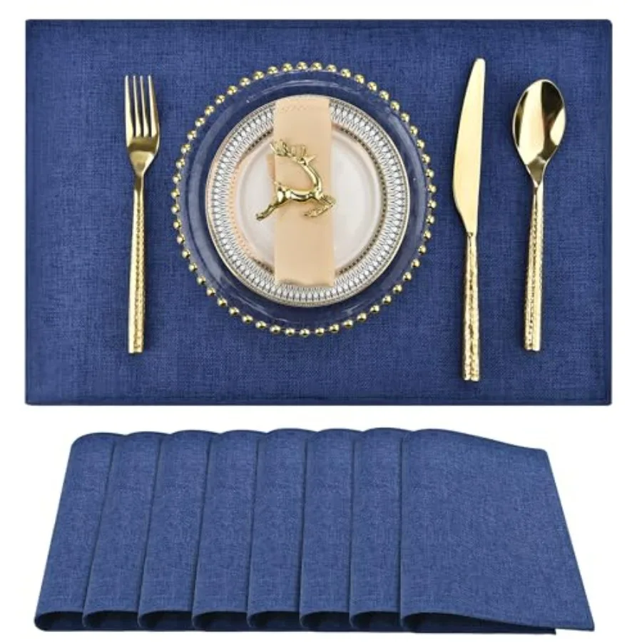 Набор из 8 темно-синих льняных салфеток для стола, термостойкие, машинная стирка, двухслойные, для использования в помещении и на улице
Набор из 8 темно-синих льняных салфеток для стола, термостойкие, машинная стирка, двухслойные, для использования в помещении и на улице