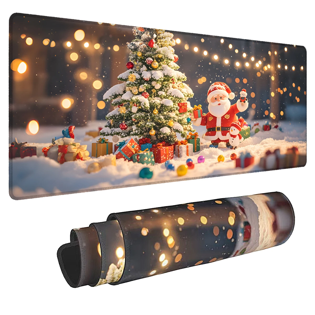 Санта-Клаус украшает рождественскую елку, игровой коврик для мыши, многоразмерный нескользящий коврик с прошитыми краями, компьютерная клавиатура, настольный коврик для офиса
Санта-Клаус украшает рождественскую елку, игровой коврик для мыши, многоразмерный нескользящий коврик с прошитыми краями, компьютерная клавиатура, настольный коврик для офиса