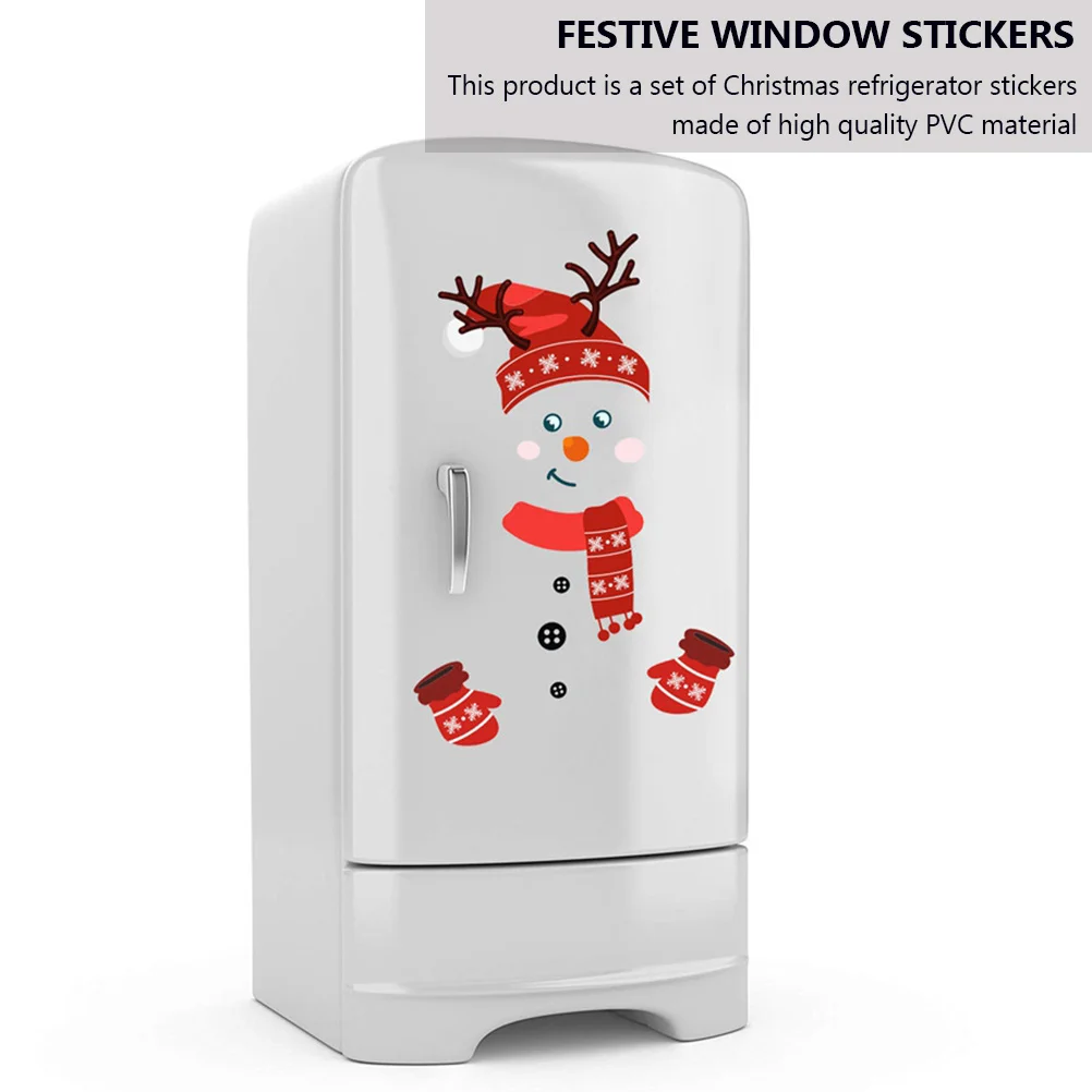2Pcs Snowman Fridge Stickers Christmas PVC Wall Decals Red Black Festive Home Decoration PVC Posters for Home
2Pcs Snowman Fridge Stickers Christmas PVC Wall Decals Red Black Festive Home Decoration PVC Posters for Home