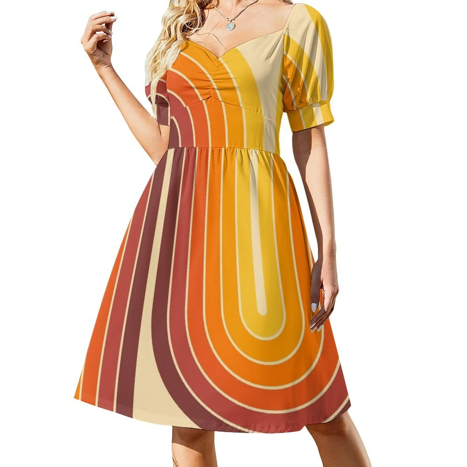 Retro Geometric Double Arch Design 522 Short Sleeved Dress bandage dress clothes elegant chic wedding evening dresses Dress
Retro Geometric Double Arch Design 522 Short Sleeved Dress bandage dress clothes elegant chic wedding evening dresses Dress