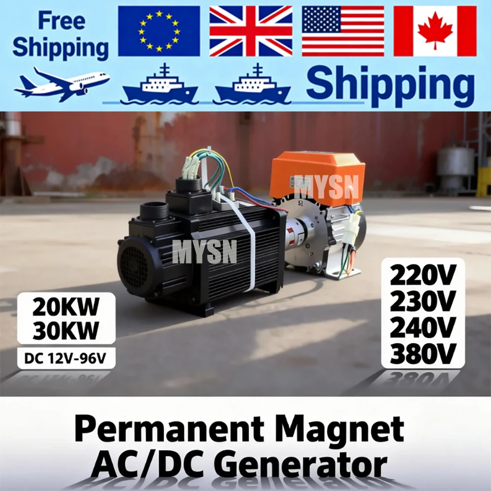 Long Lifespan 20KW Free Energy Generator 220V 240V 30KW Permanent Magnet AC/DC Generator 380V Alternator For Wind Turbine DIY
Long Lifespan 20KW Free Energy Generator 220V 240V 30KW Permanent Magnet AC/DC Generator 380V Alternator For Wind Turbine DIY