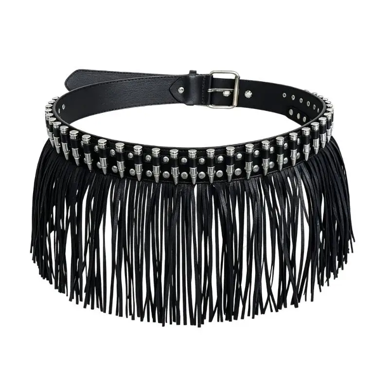Fashion Punk Fringe Belt Gothic Leather Cowgirl WaistBelt With Rivets Studs Western Accessories For Women
Fashion Punk Fringe Belt Gothic Leather Cowgirl WaistBelt With Rivets Studs Western Accessories For Women