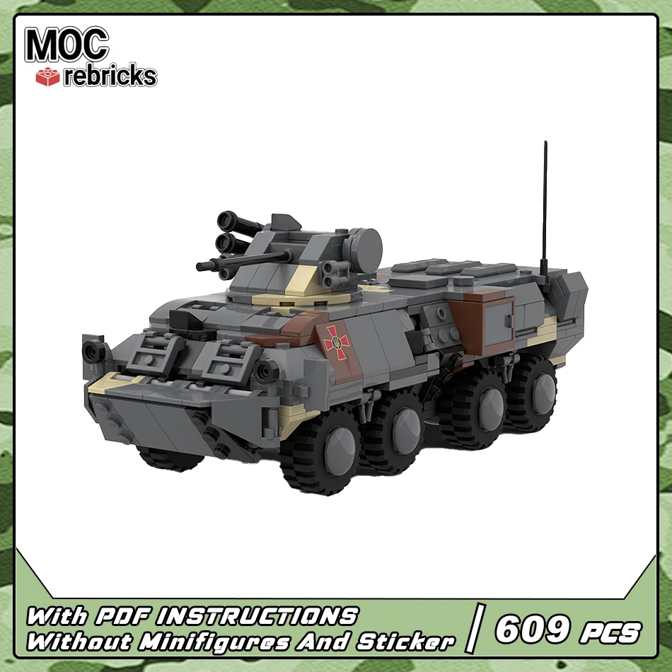 MOC Военная серия Армия BTR-3 Вооруженные силы Броненосец Сборка автомобиля Строительный блок Головоломка Модель Кирпичи Игрушки Подарки для детей
MOC Военная серия Армия BTR-3 Вооруженные силы Броненосец Сборка автомобиля Строительный блок Головоломка Модель Кирпичи Игрушки Подарки для детей