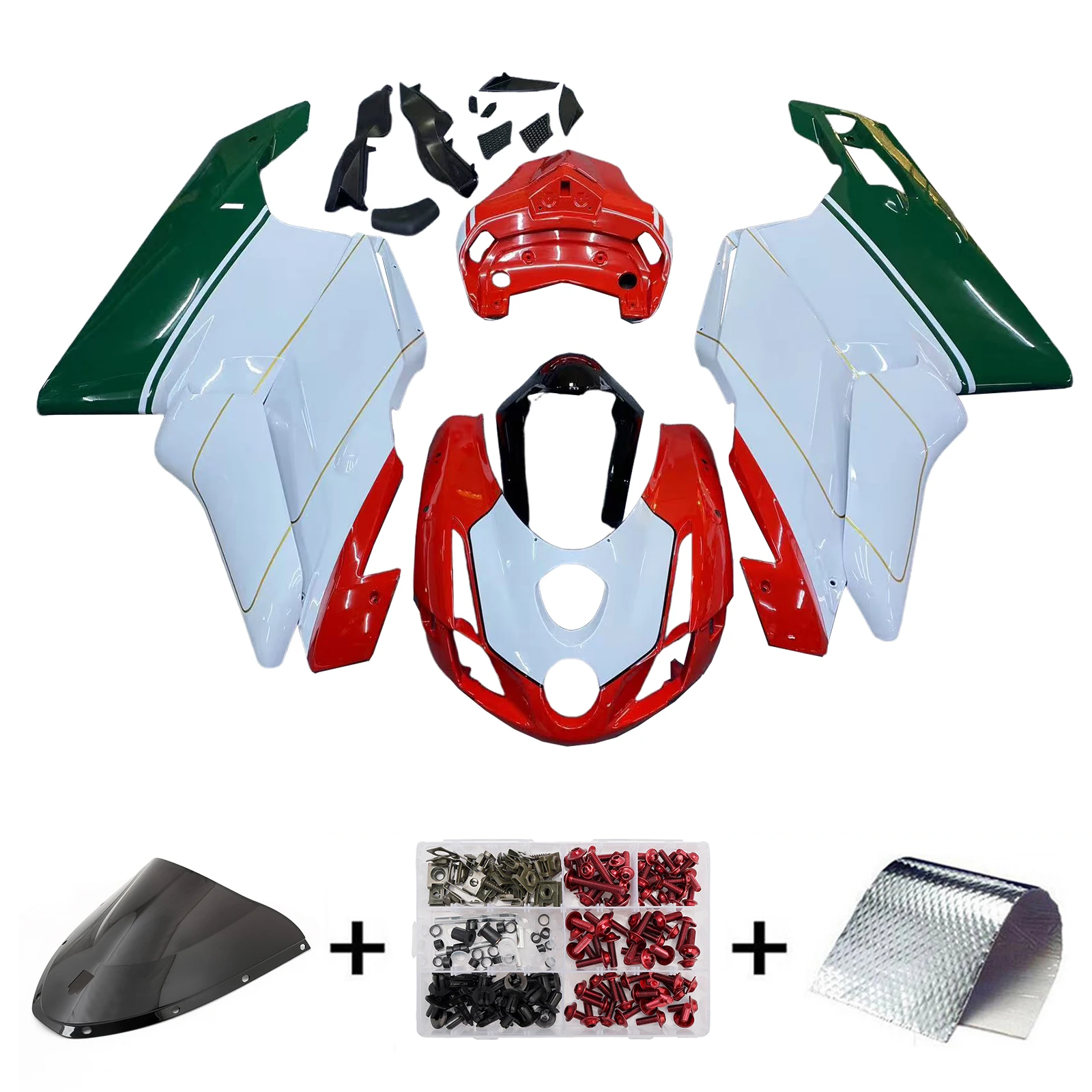 Topteng Fairing Kit Bodywork ABS fit For Ducati 999 749 2003 2004
Topteng Fairing Kit Bodywork ABS fit For Ducati 999 749 2003 2004