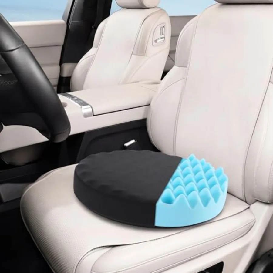 Swivel Seat Cushion for Car for Elderly, 360 Degree Rotating Memory Foam Car Seat Cushion, Portable Turning Disc Chair Assist f
Swivel Seat Cushion for Car for Elderly, 360 Degree Rotating Memory Foam Car Seat Cushion, Portable Turning Disc Chair Assist f